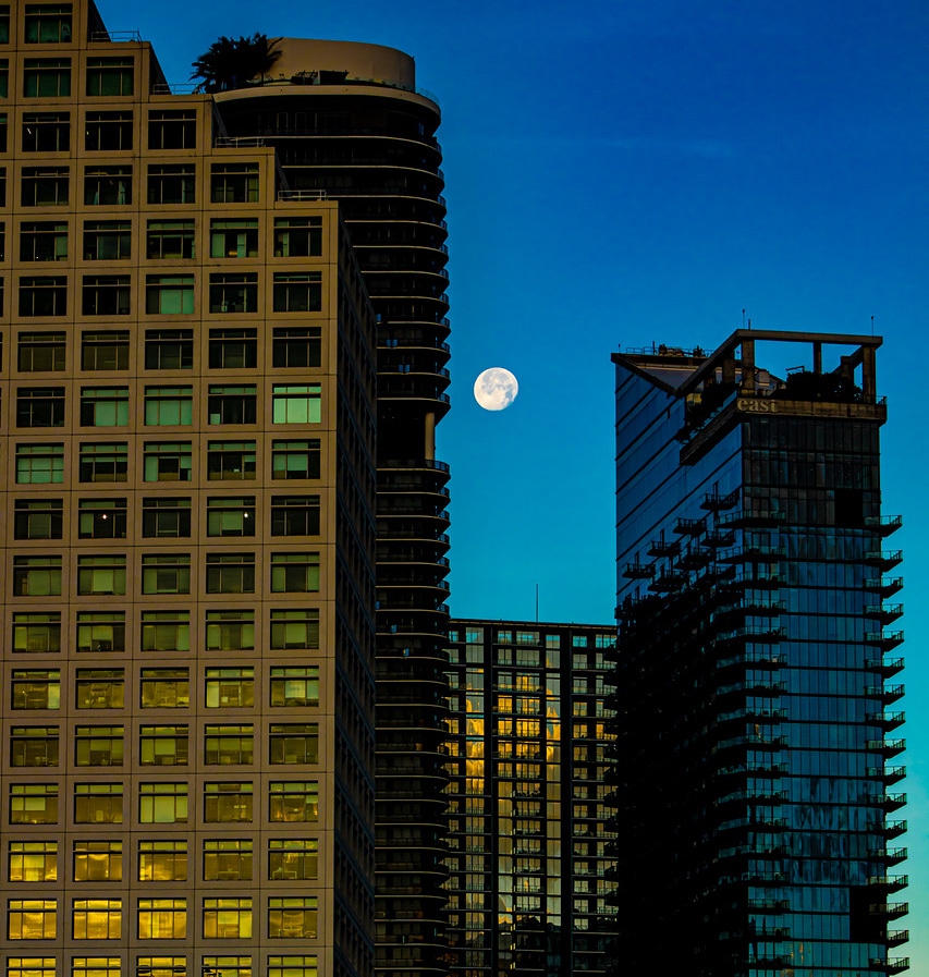 Downtown Moonrise